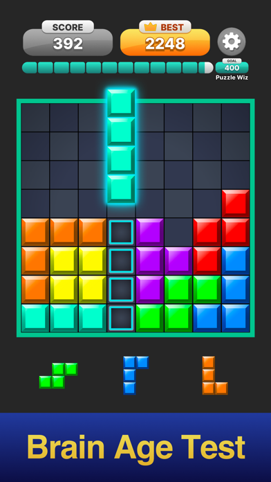 Block Puzzle gameplay - Brain Age Test